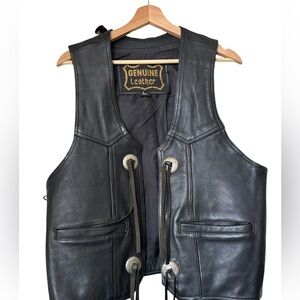 GENUINE LEATHER FRINGE VEST